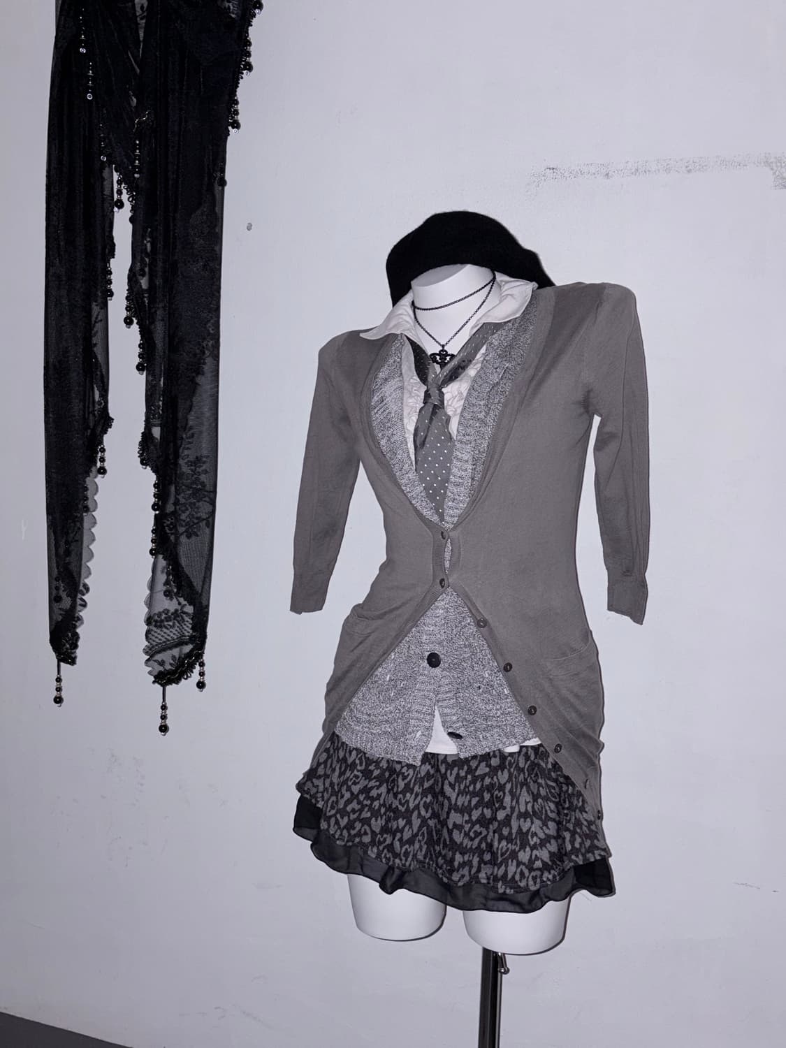 공겜여주 6pcs 코디세트 (멜란지, 뮤트, 차콜- 도트, 호피, 프릴) 상품이미지1