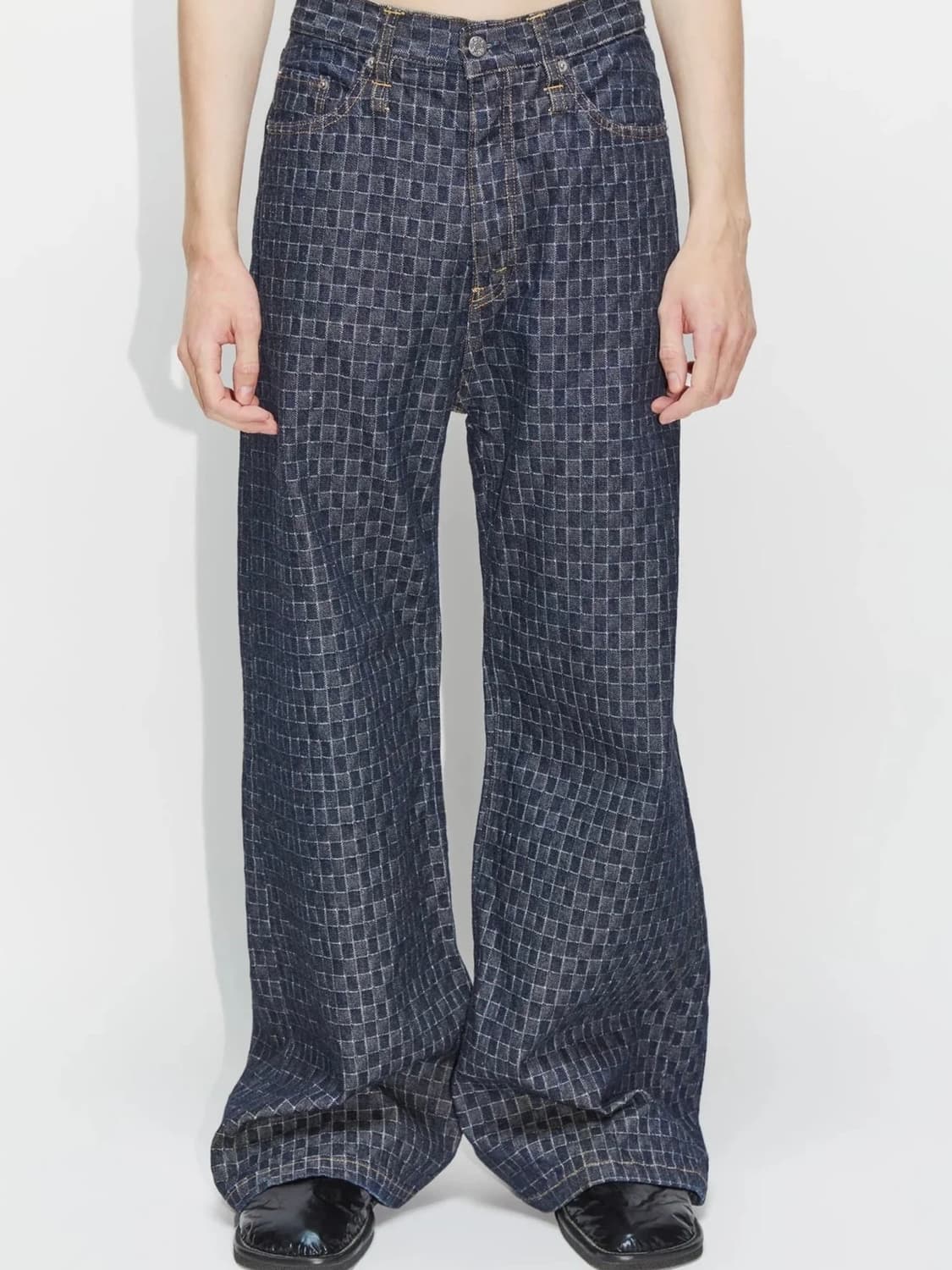 HOPE 스톡홀름 스키드진 데님 패치워크 BEAKER 34size 상품이미지2