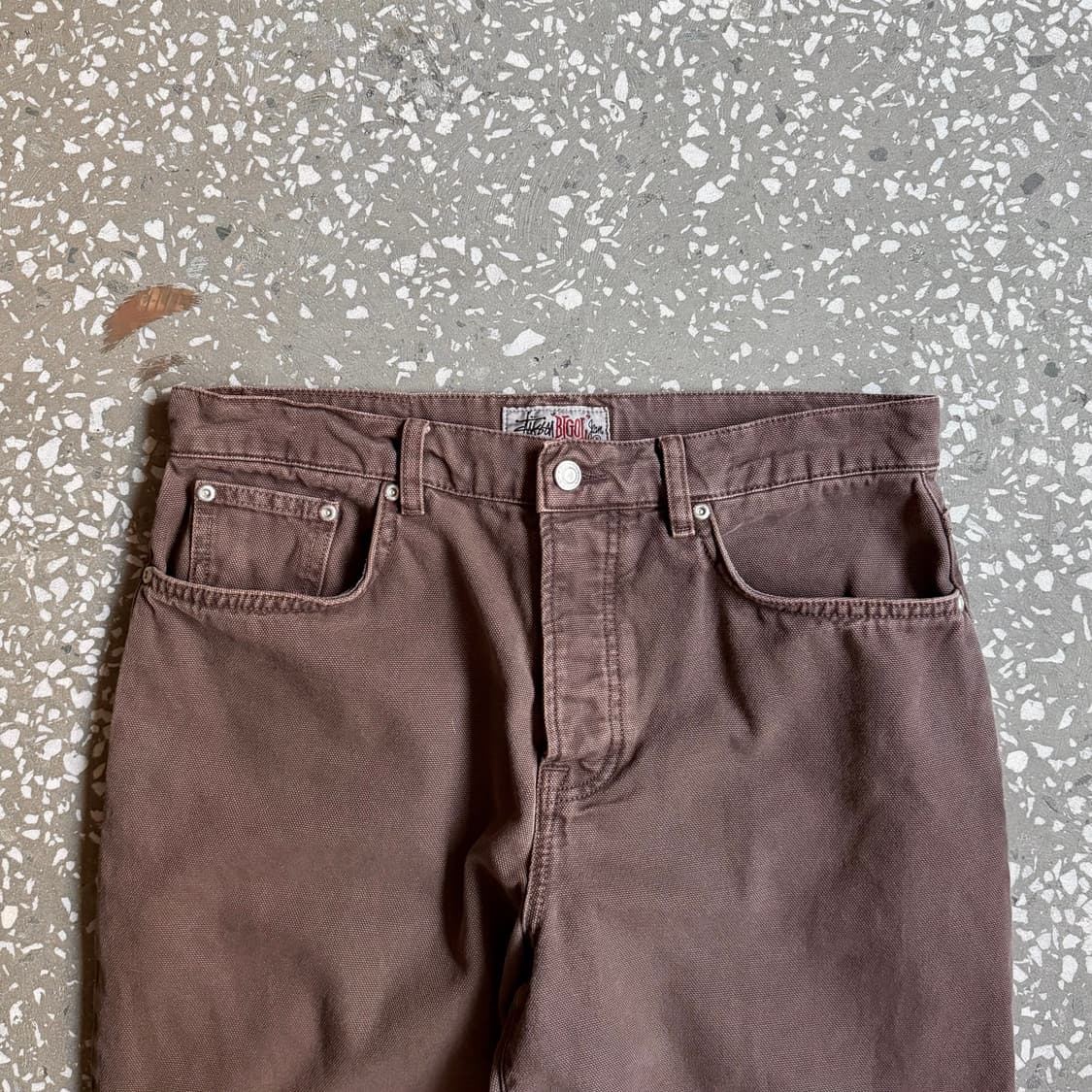 스투시 big ol jean 브라운 상품이미지4