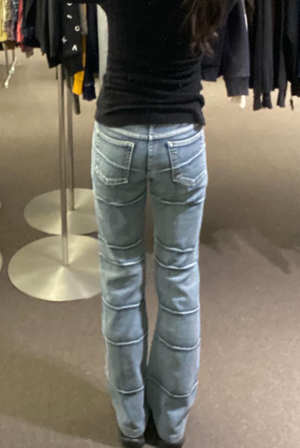 OS)일본 빈티지 여성 디테일 부츠컷 데님팬츠 상품이미지1