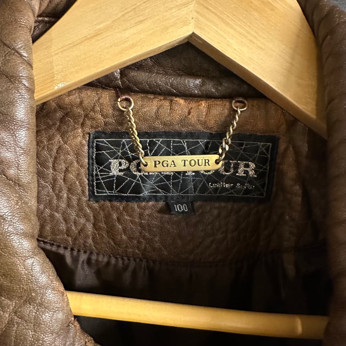 브라운 가죽 자켓 (PGA TOUR / 105)  상품이미지4