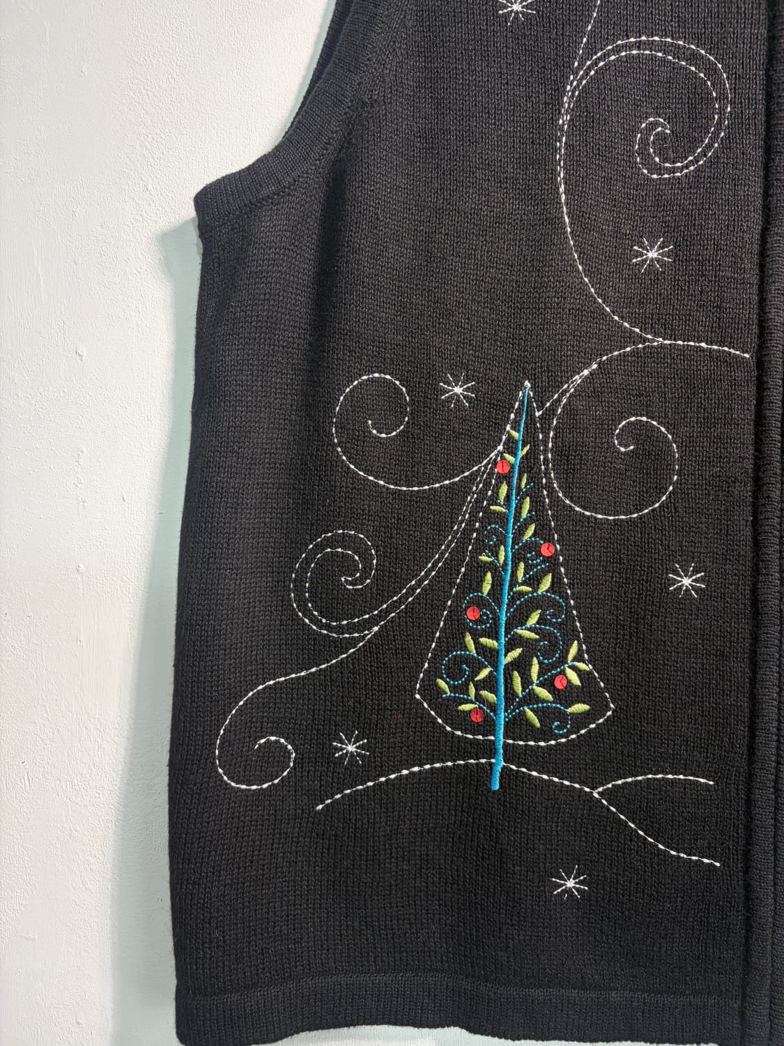 U.S.A. 크리스마스 라미&코튼 어글리니트 베스트 XL 상품이미지4