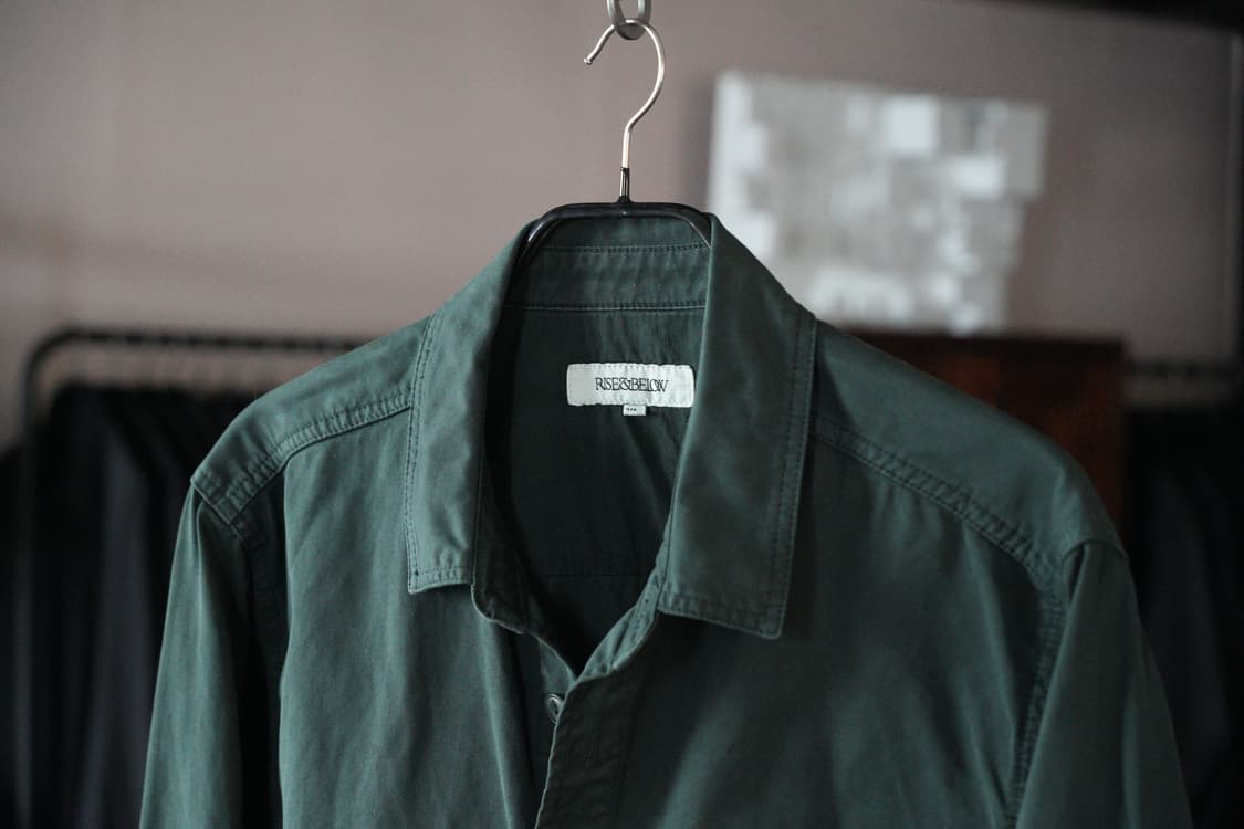 라이즈앤빌로우/ 트윌 메카닉 셔츠 자켓, 포레스트 그린, XL 상품이미지1