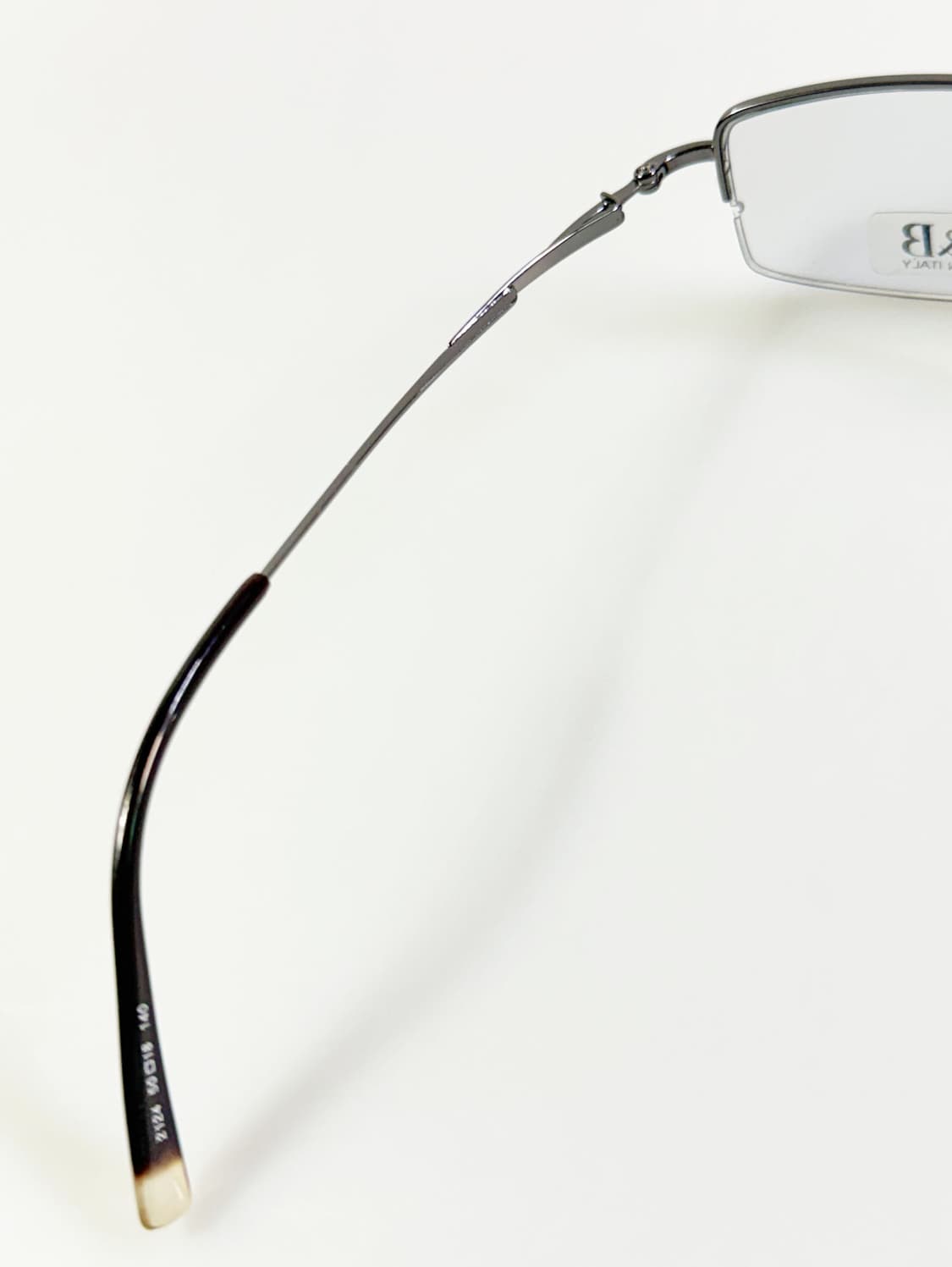 R&B EYEWEAR 반무테 스퀘어 건메탈 빈티지 안경 상품이미지7