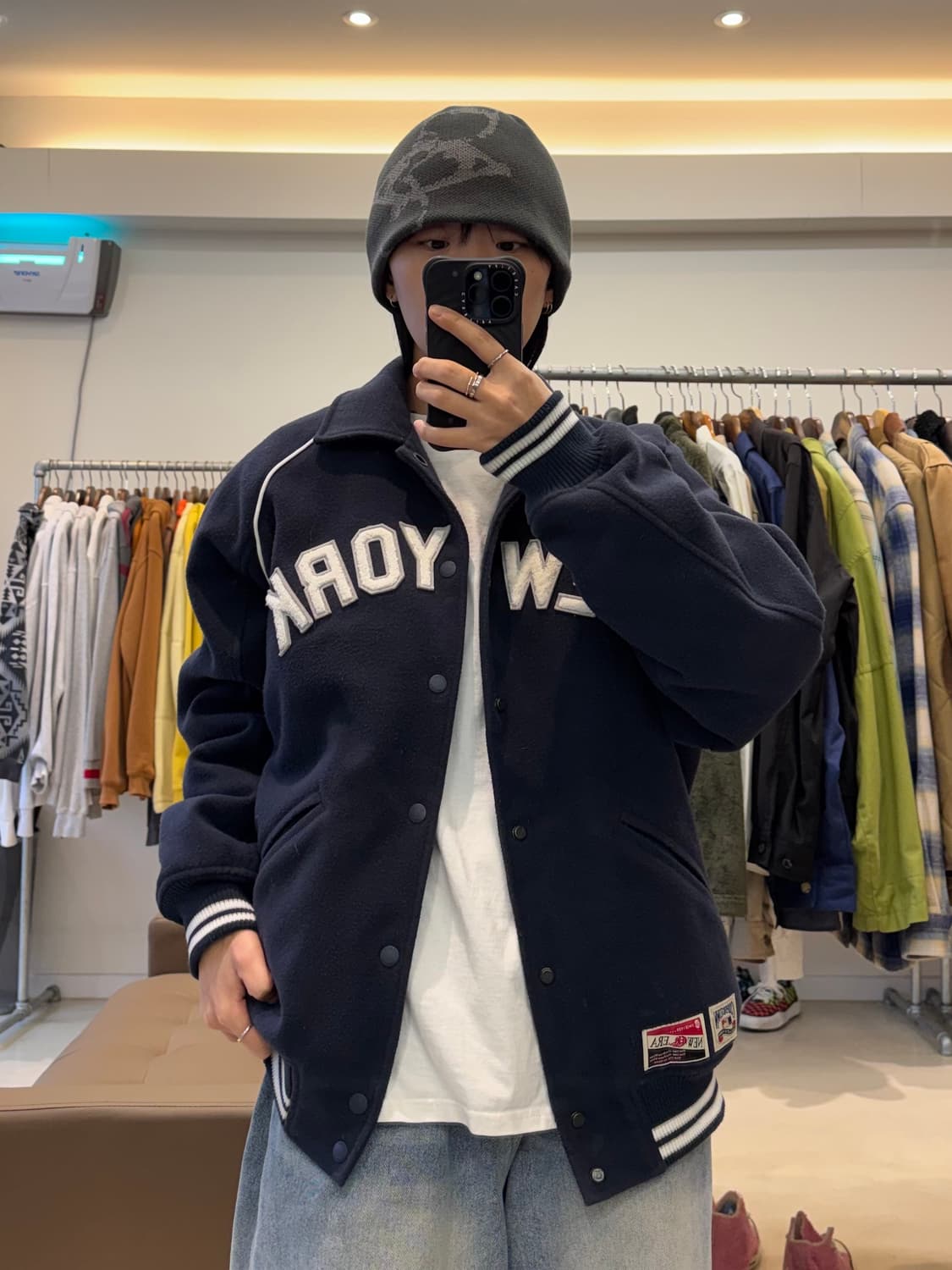 뉴에라 패치 울 봄버 자켓 상품이미지7