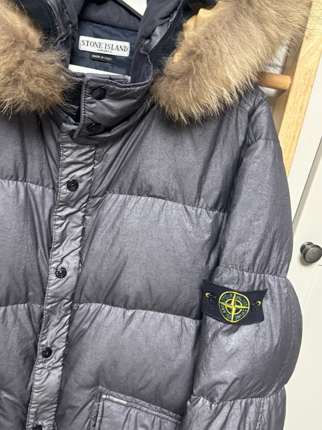 스톤아일랜드 메탈 그레이 패딩 자켓 상품이미지3