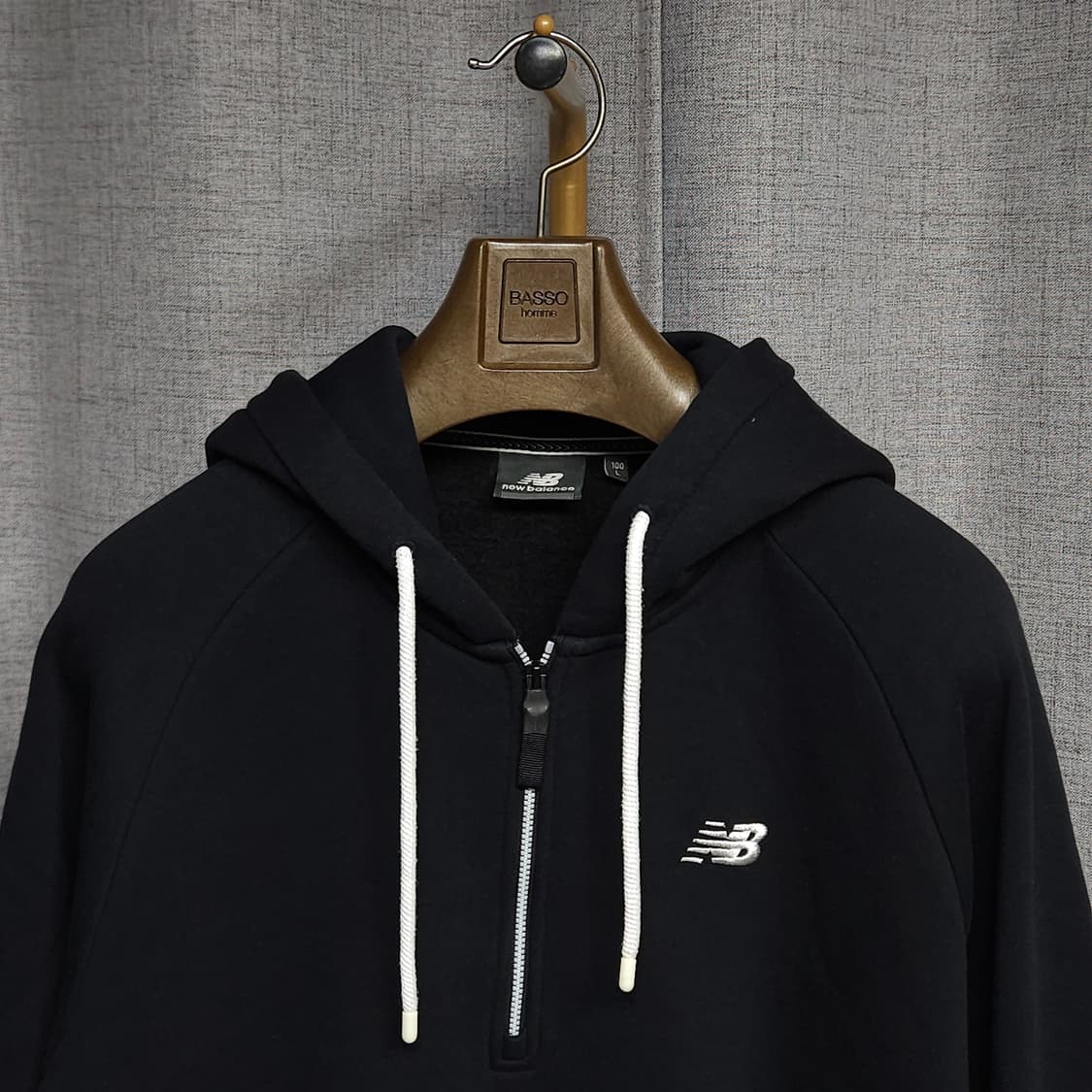 100 ) 뉴발란스 반집업 기모 후드티 상품이미지2
