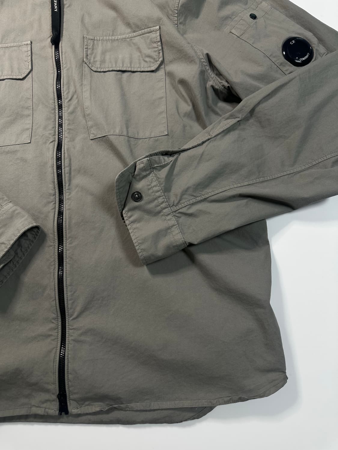 CP컴퍼니 가먼트다잉 오버셔츠 그레이 상품이미지5