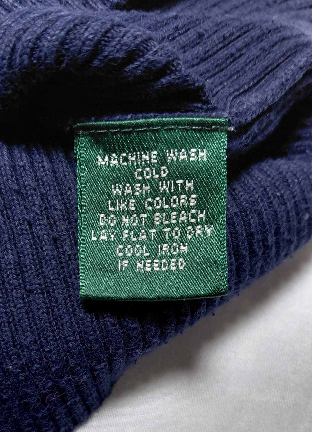 [L/90s 빈티지] 로렌 랄프로렌 RL 로고 코튼 터틀넥 니트 상품이미지4