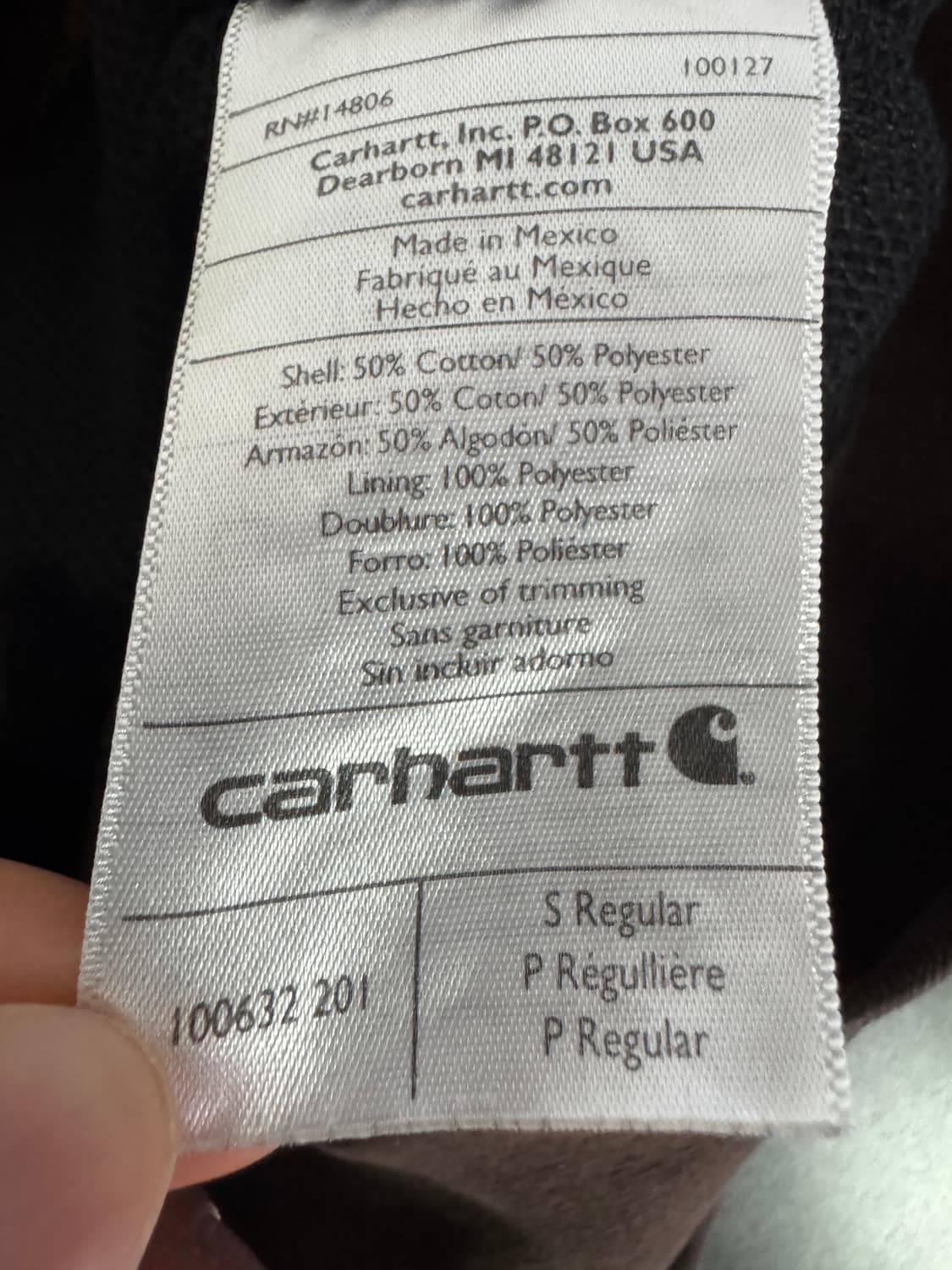 희귀!! 칼하트 써멀 코코아 후드집업 M ~ L 상품이미지4