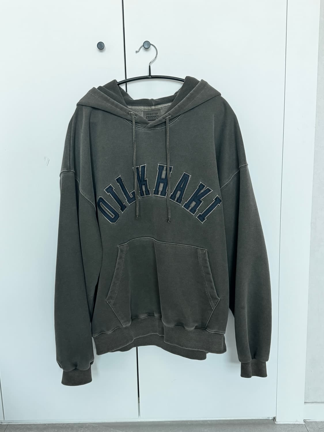 퍼스텝 Oilkhaki 후드티 상품이미지2