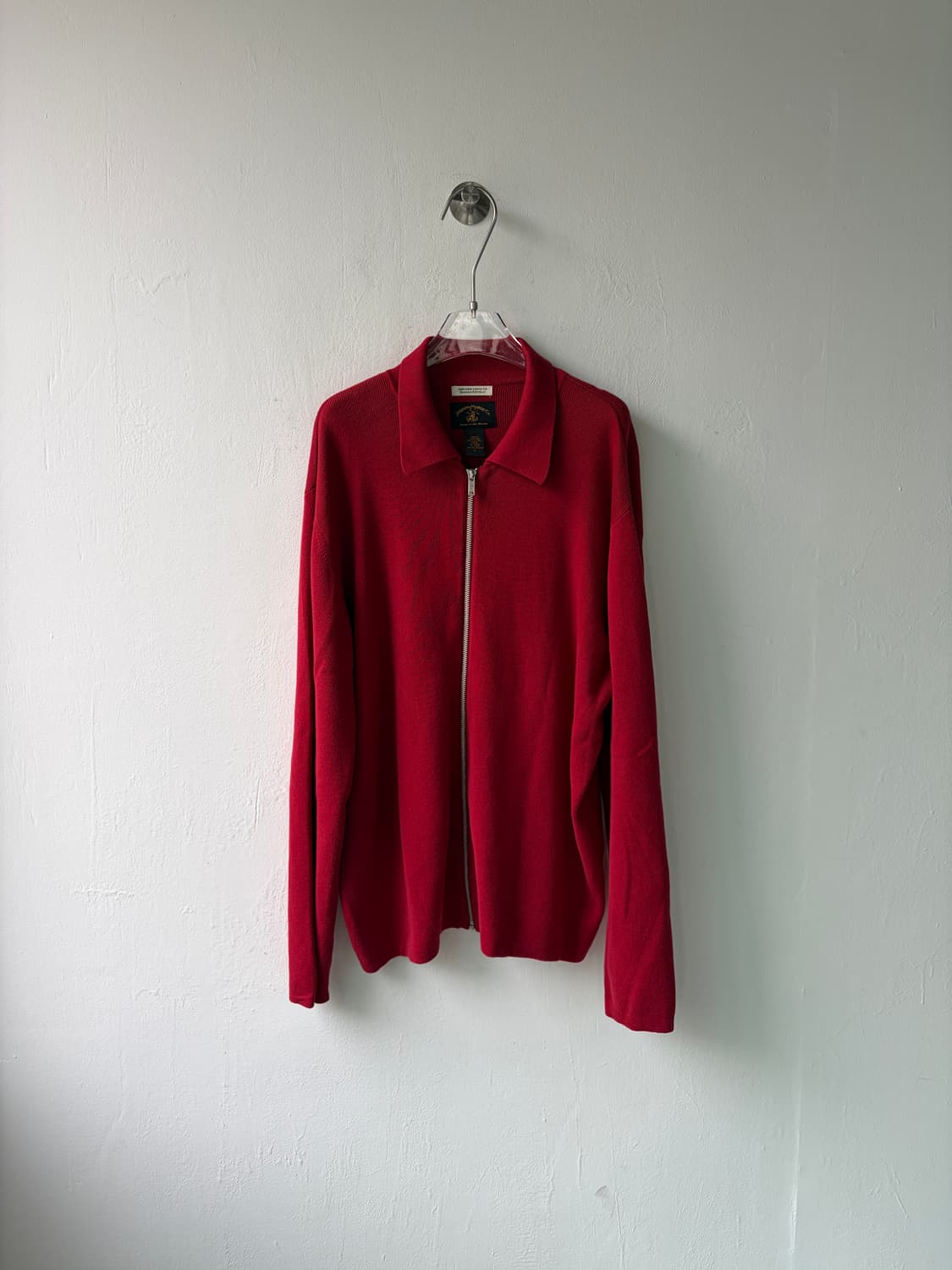 바나나리퍼블릭 레드 집업 니트  상품이미지1