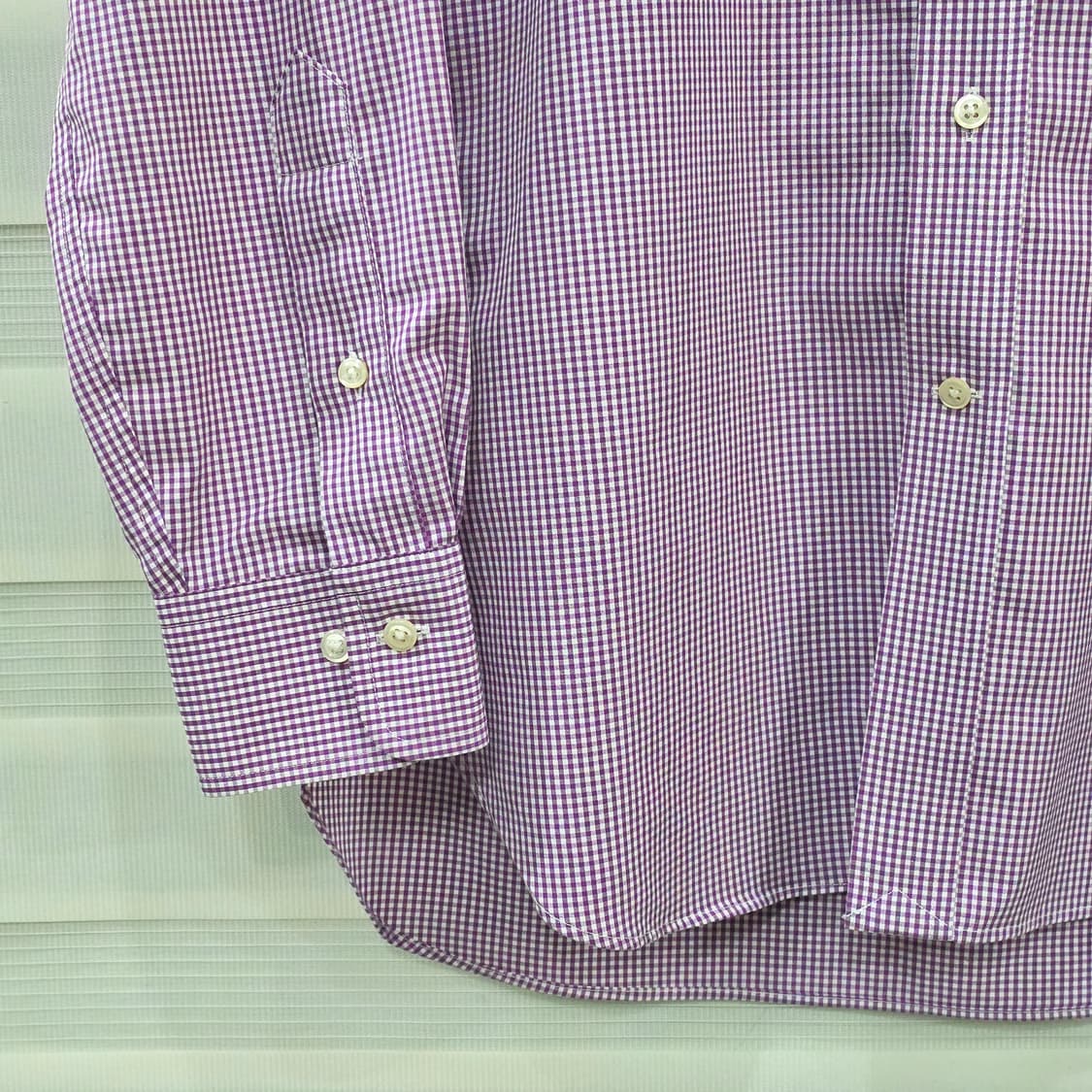 랄프로렌 슬림핏 체크 셔츠- M정도 상품이미지4