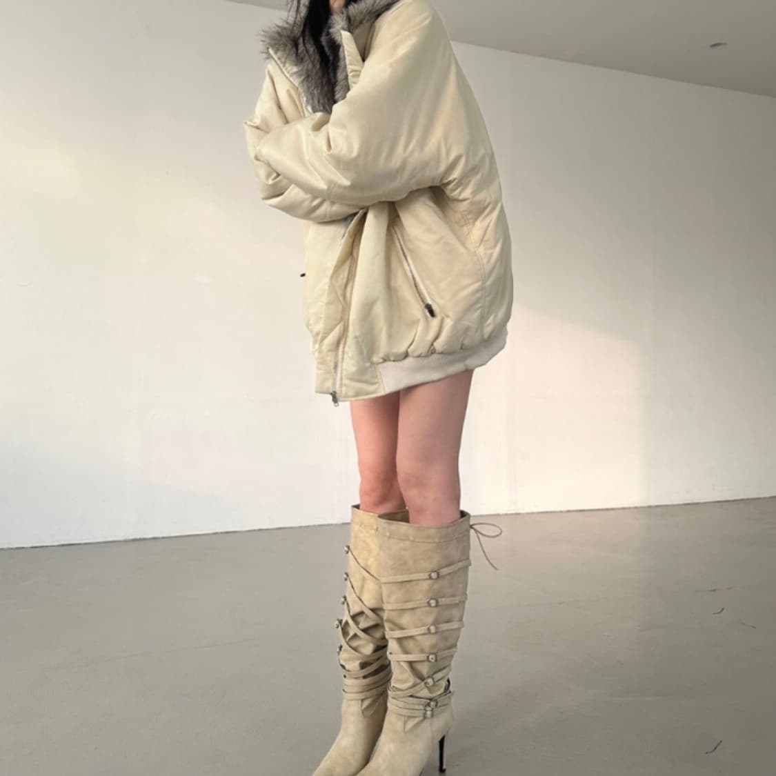 퍼 다운자켓 슬립오버 이너뮤트 상품이미지2