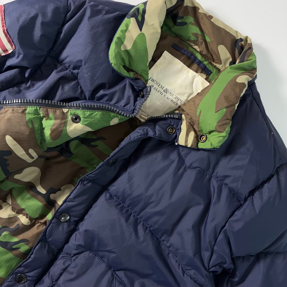 Polo  폴로 랄프로렌 데님 앤 서플라이 카모 성조기 패딩  상품이미지4