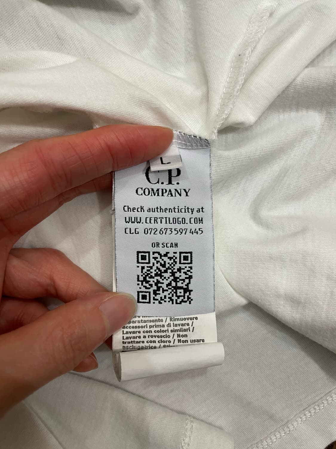 CP컴퍼니 20SS 브러쉬 로고 반팔 티셔츠 상품이미지6