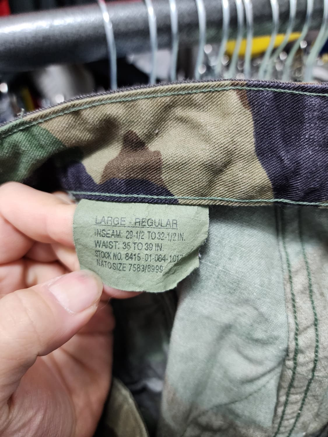 (빅사이즈) 미군 우드랜드 카모플라주 전투복 팬츠 상품이미지5