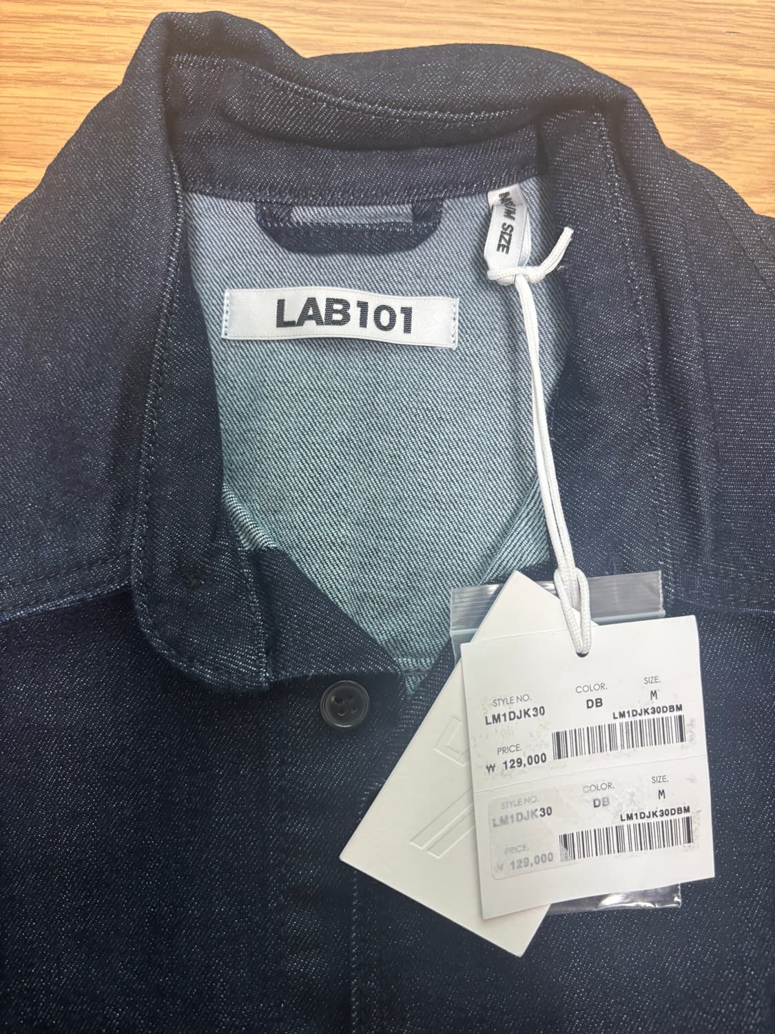 [새상품] 랩 101 워싱 데님 자켓 M  상품이미지5