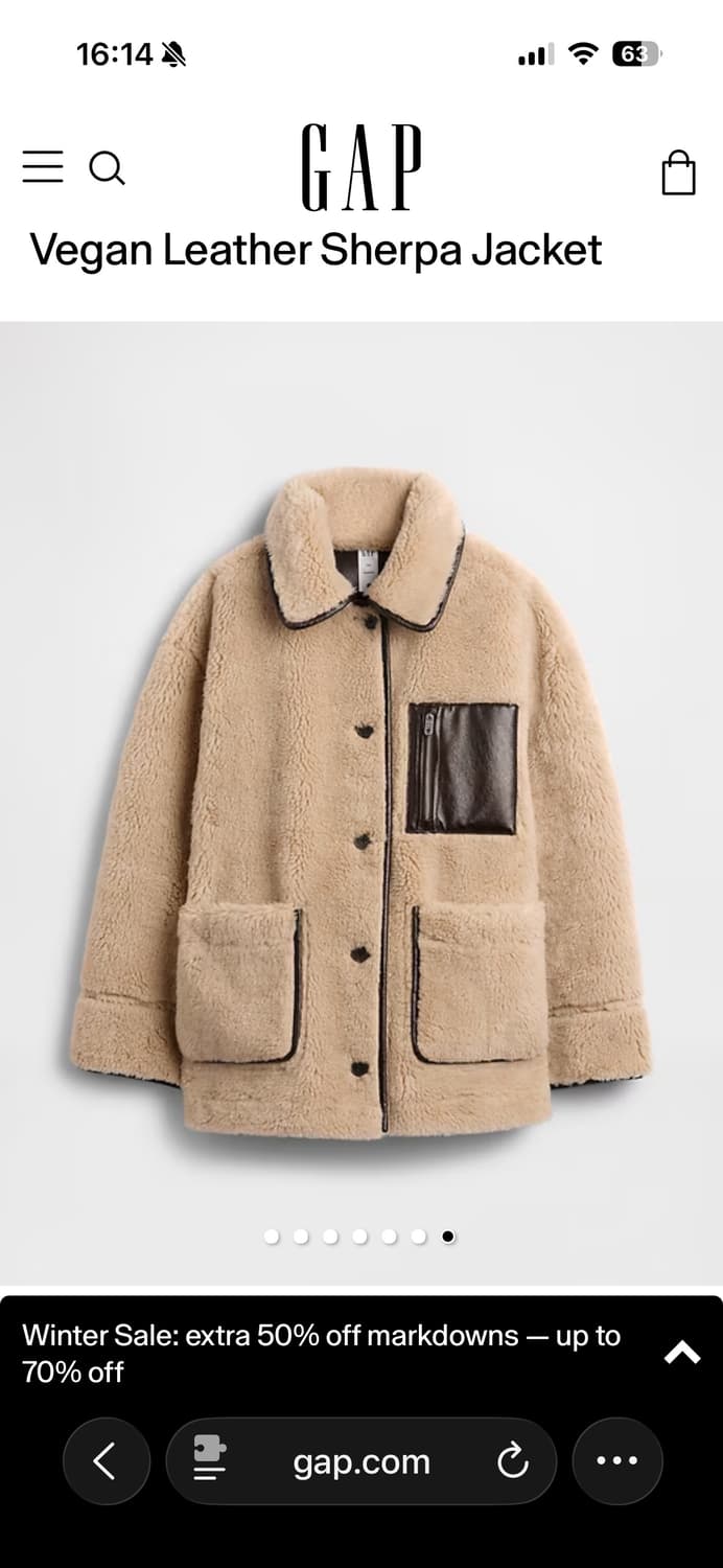 [Gap × Sandy Liang 리버서블 자켓 / 새상품 미착용 상품이미지10