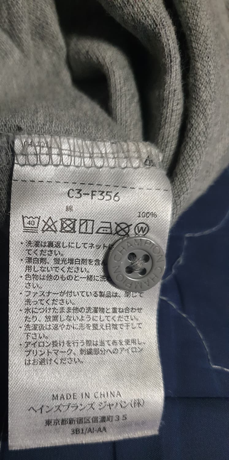 챔피온 오리지널 C로고 코튼 반팔 카라티 그레이 (XL) 상품이미지6