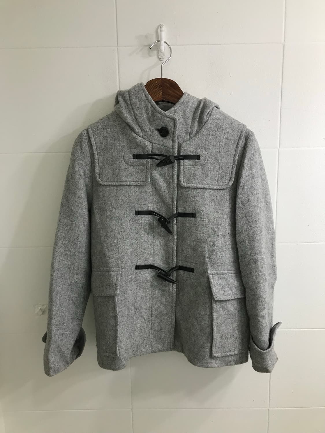 그레이 니혼진 프레피 딱붙 레이스 블레이저 코디세트 상품이미지4