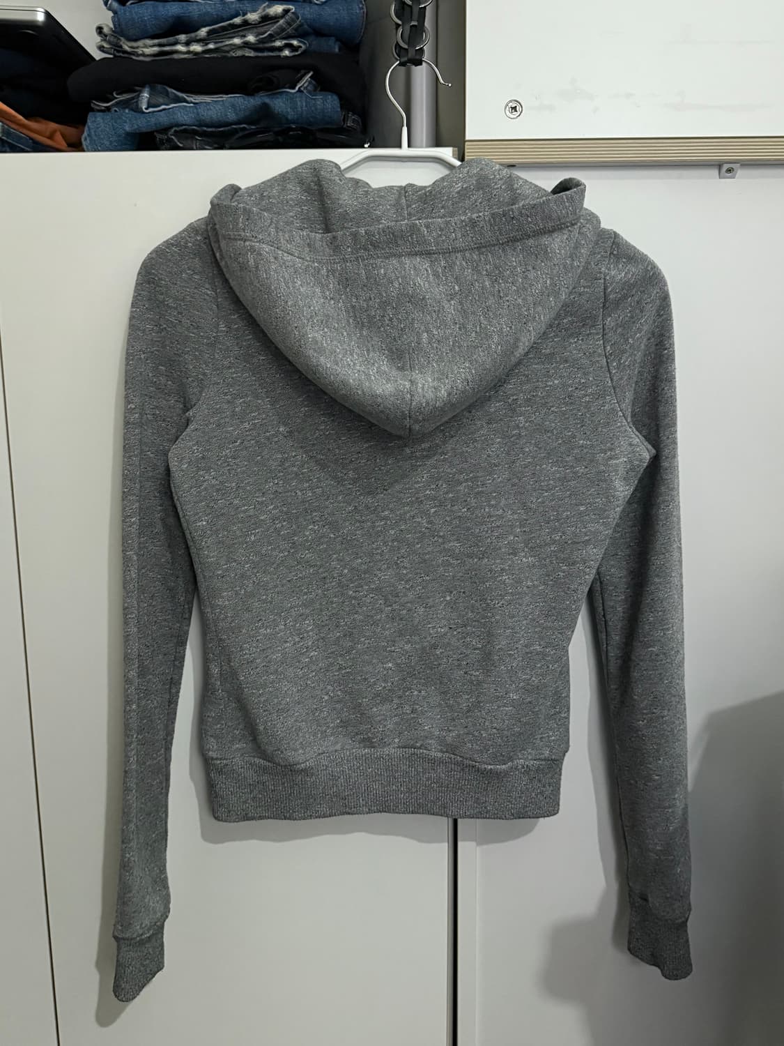 아베크롬비 2000s 그레이 풀 집업 후드 XS 상품이미지2