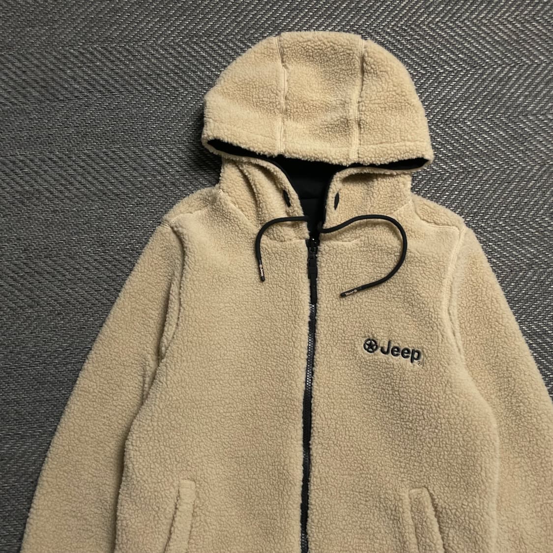 Jeep 빅로고 리버시블 후드 플리스 자켓o 5406 상품이미지4