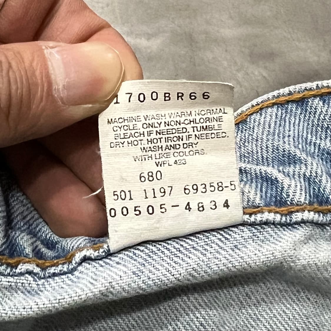 USA 리바이스 505 데님 팬츠 y14697 상품이미지9