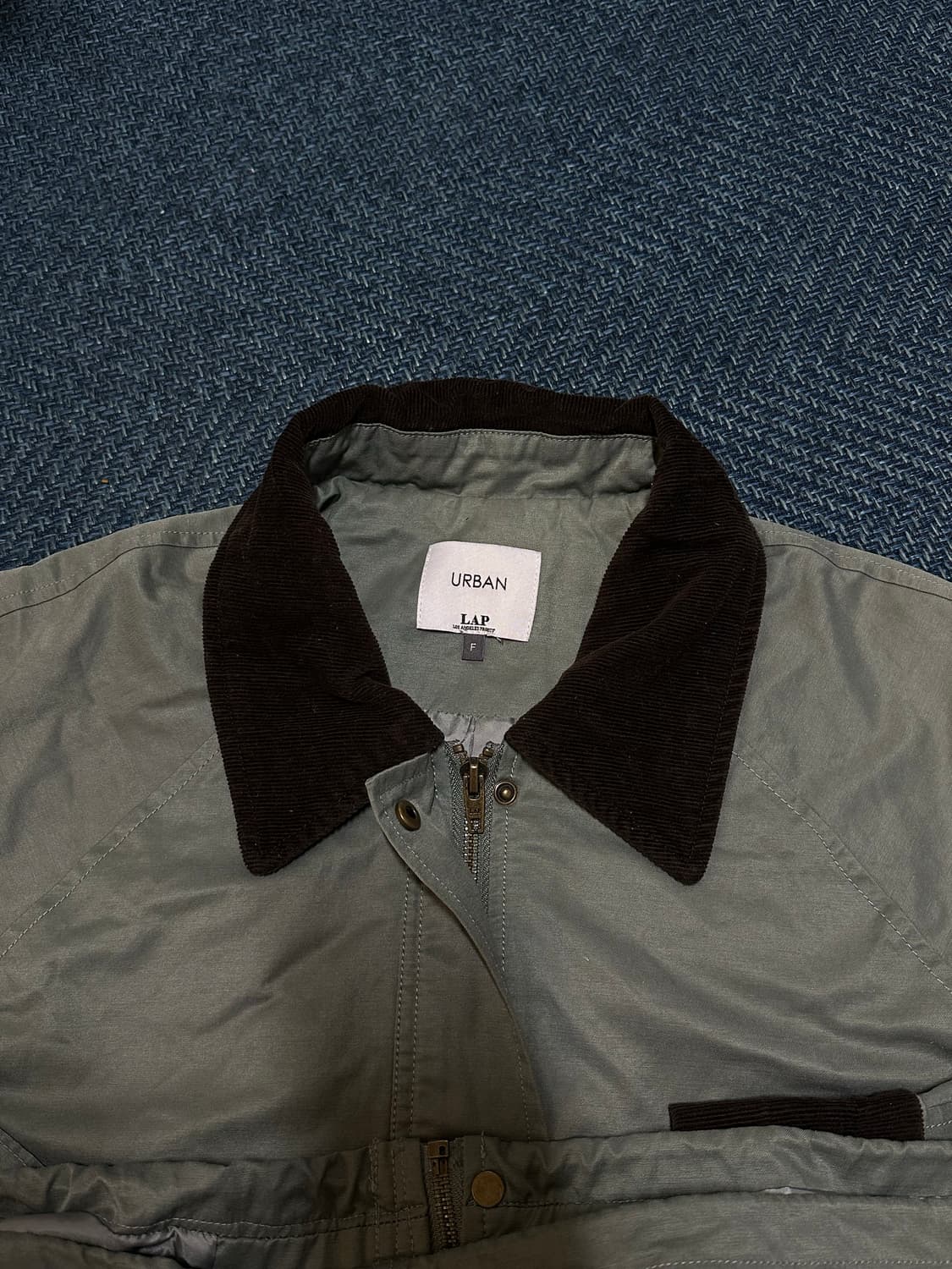 LAP 코듀로이 배색 카라 오버핏 점퍼 상품이미지4