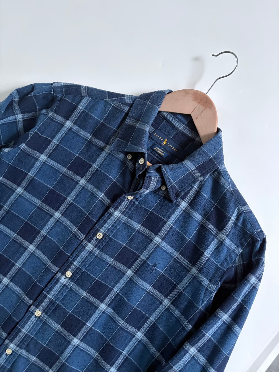 Polo 폴로 랄프로렌 신형 블루 체크 셔츠 상품이미지5