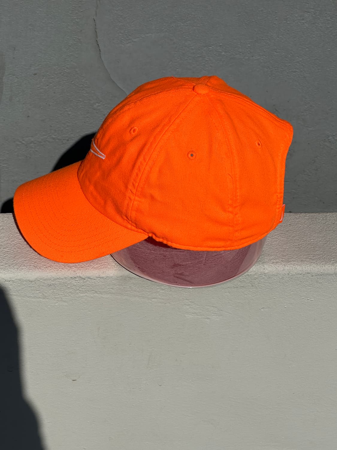 [F] 나이키 로고 주황 야광 볼캡 모자 상품이미지3
