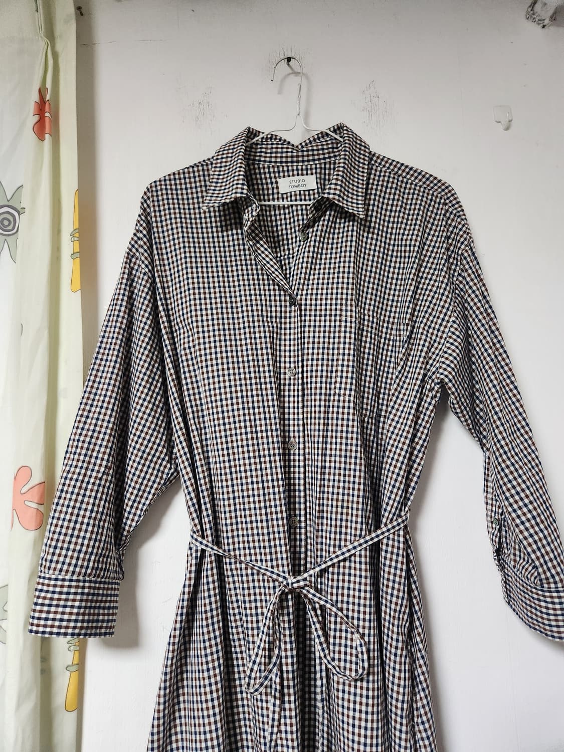 스튜디오 톰보이 체크 셔츠 원피스 F(66~88 상품이미지3