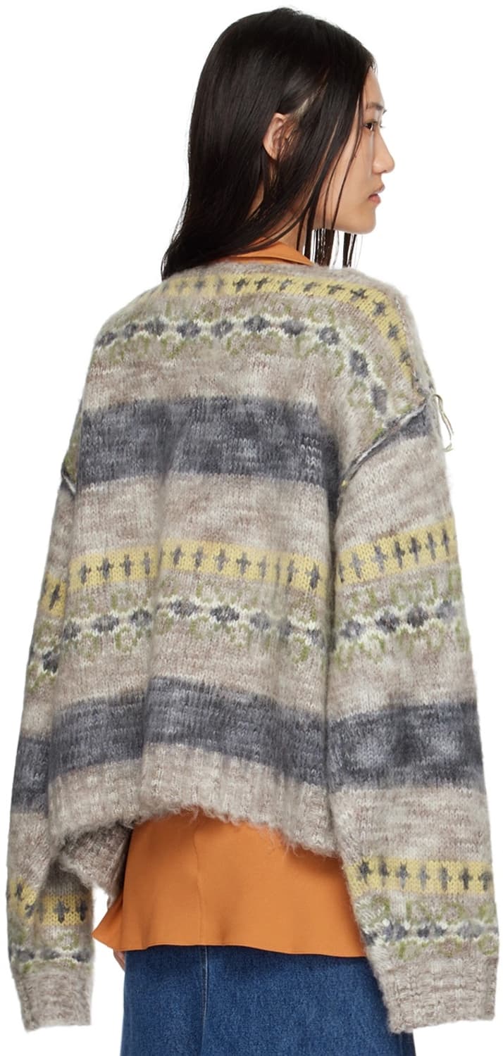 PERVERZE Blend Border Knit Cardigan 상품이미지2