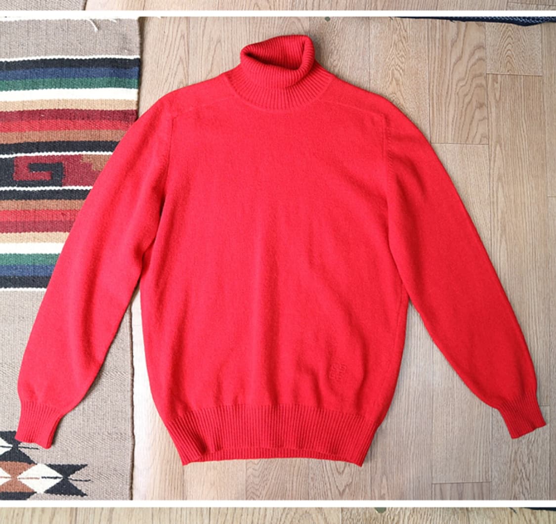 프랑스 메이드 80s givenchy 지방시 맨즈 울 터틀넥 빈티지 니트 상품이미지2