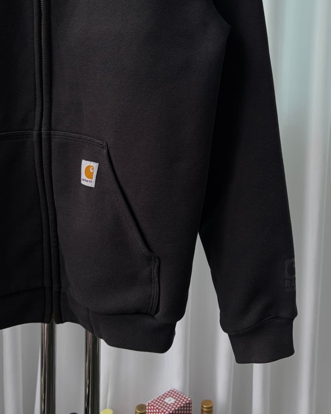 [M]칼하트 써멀 레인디펜더 블랙 후드집업 상품이미지6