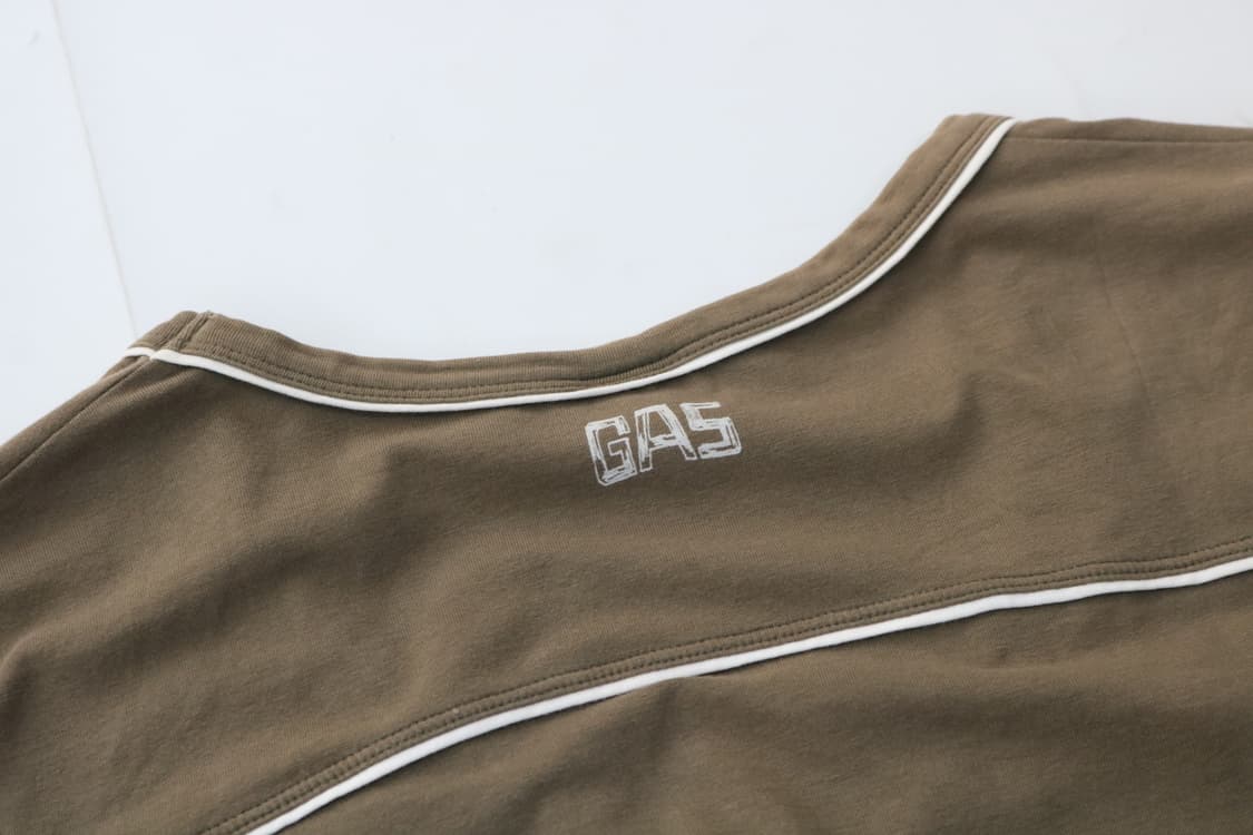 GAS 가스 빈티지 트로피컬 리프 그래픽 브이넥 반팔 티셔츠 (S) 상품이미지10