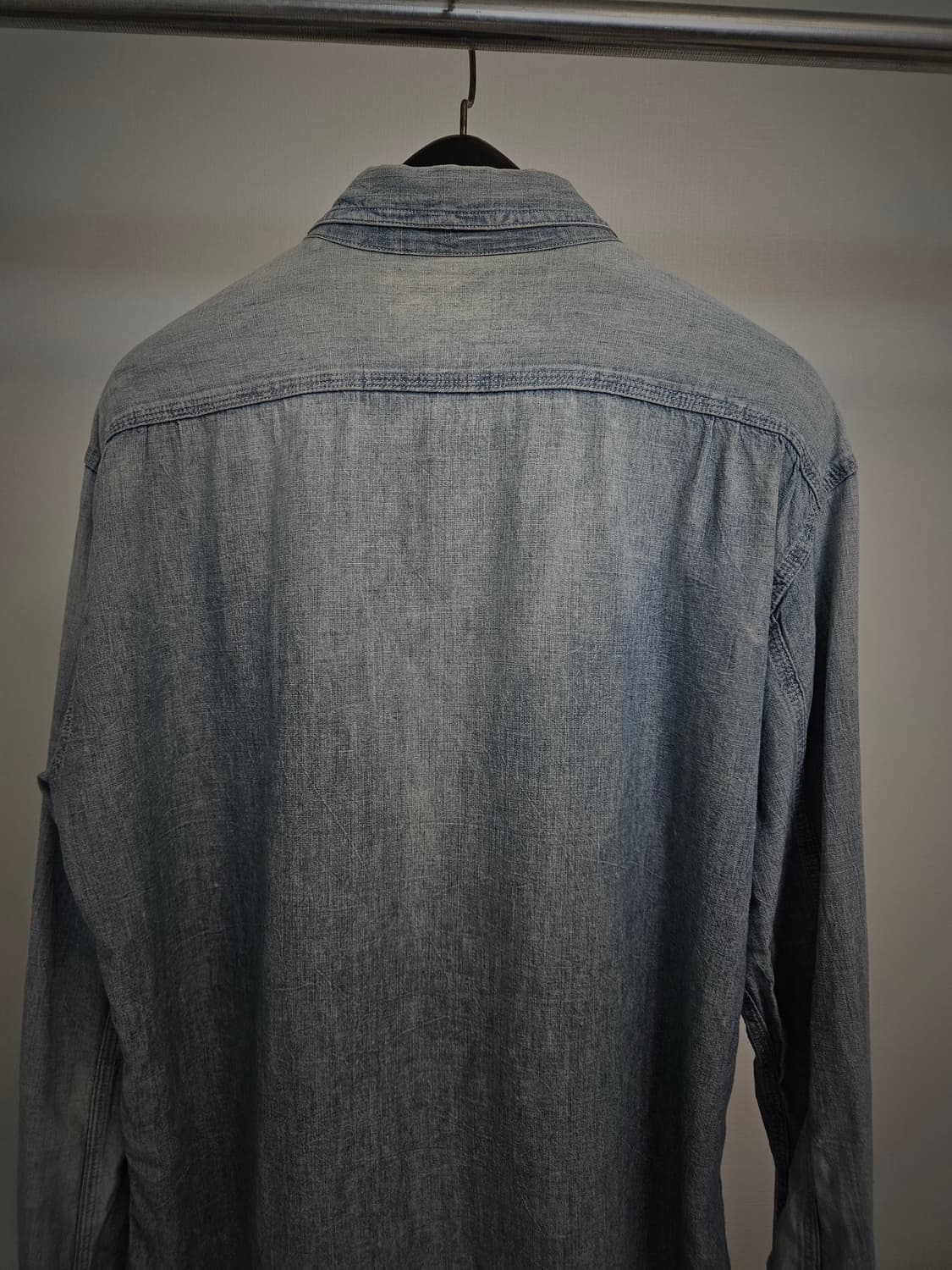 언유즈드 데미지 데님 셔츠 2 상품이미지5