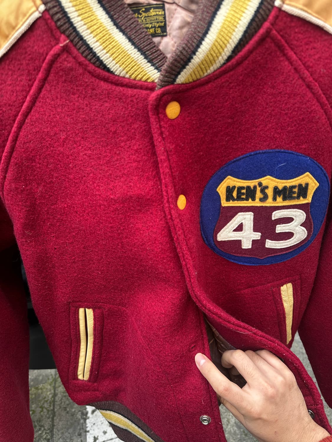 sugarcane 슈가케인 빈티지 바시티 자켓 스타디움 상품이미지7