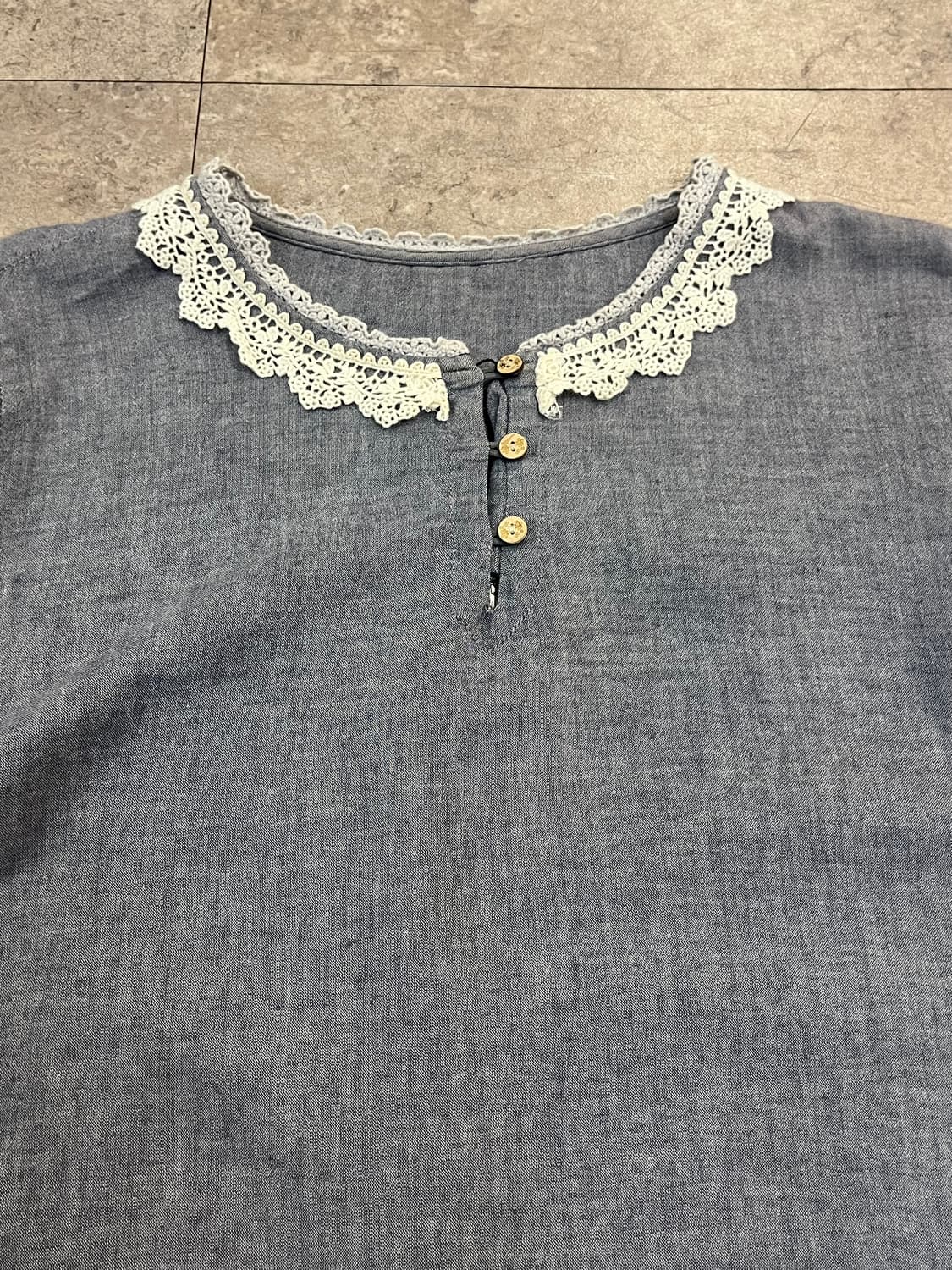 빈티지 자수 블라우스 그레이  #csz3723 상품이미지6