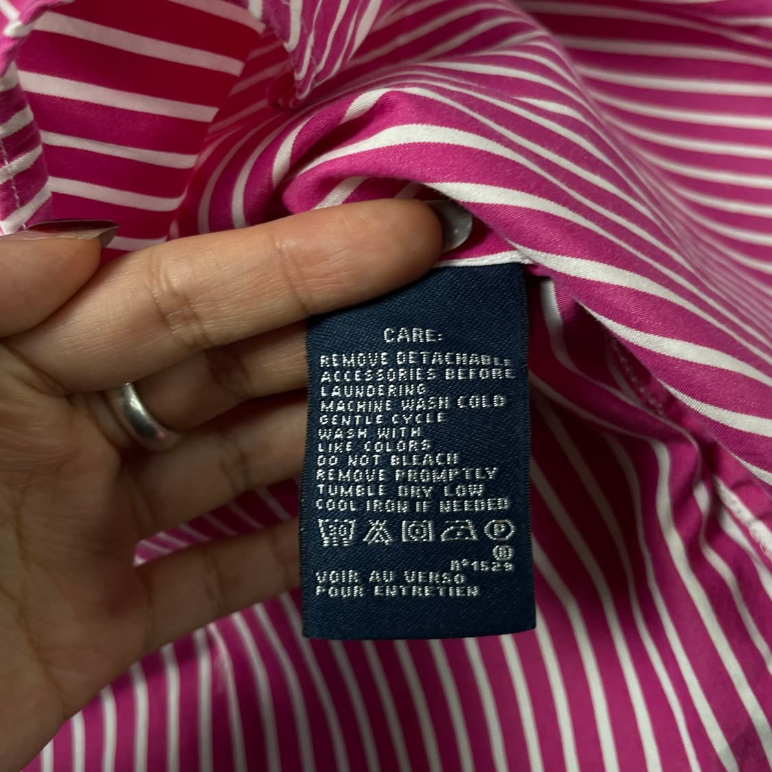 폴로랄프로렌 핫핑크 스트라이프 긴팔 셔츠 6 상품이미지6