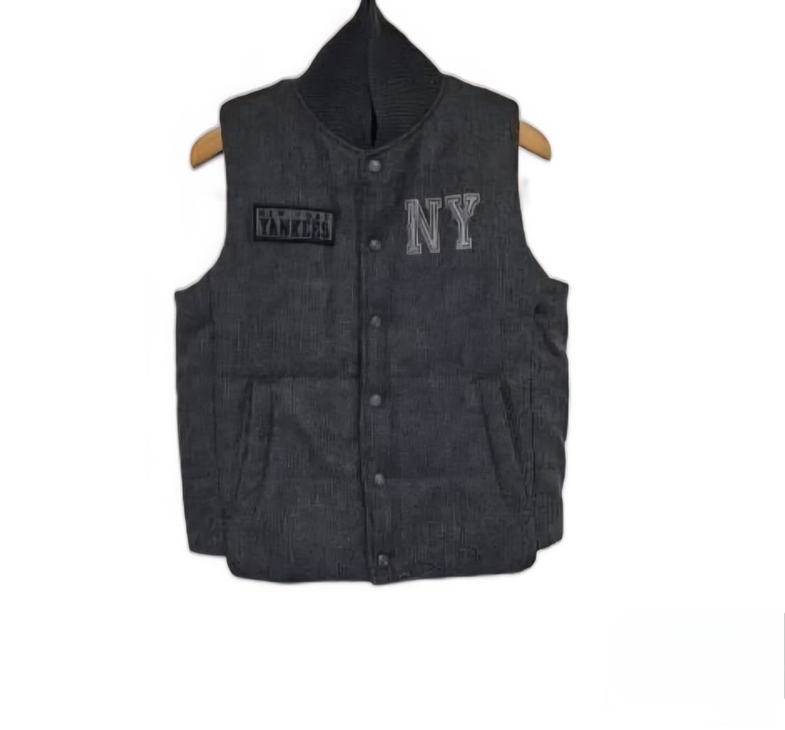 MLB 뉴욕양키즈 그레이 패딩조끼  85 상태좋음 상품이미지3
