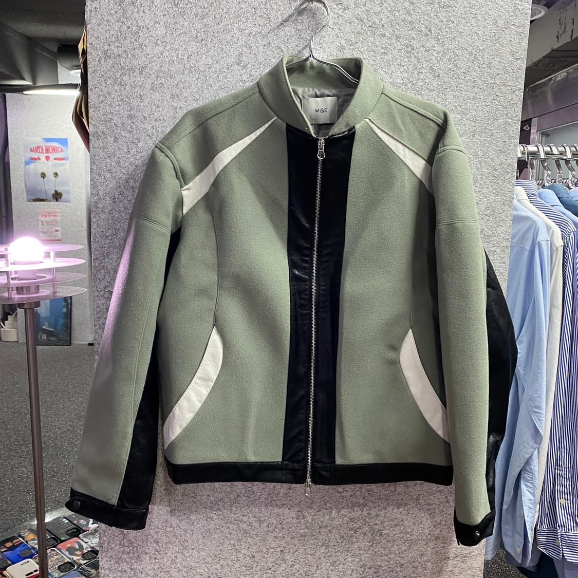 빈티지 모직 배색 크롭 자켓 B3053 상품이미지2