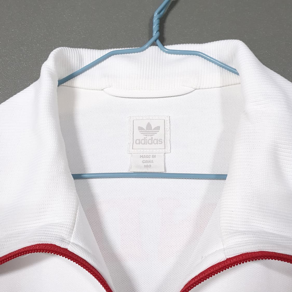 L 아디다스 대장급 희귀 불독 런던 져지 흰빨 레드 화이트 트랙탑 져지 상품이미지6
