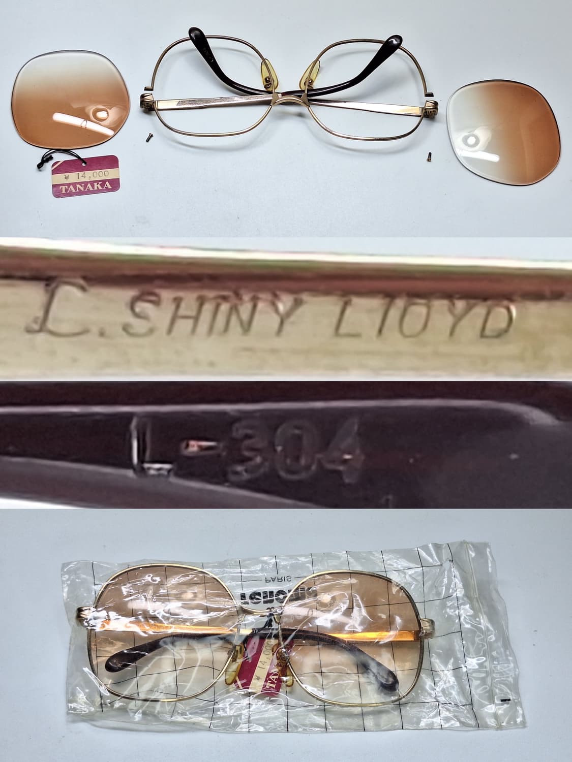 80s 일본제 빈티지 데드스톡 미사용/선글라스 L.SHINY LIOYD  상품이미지6