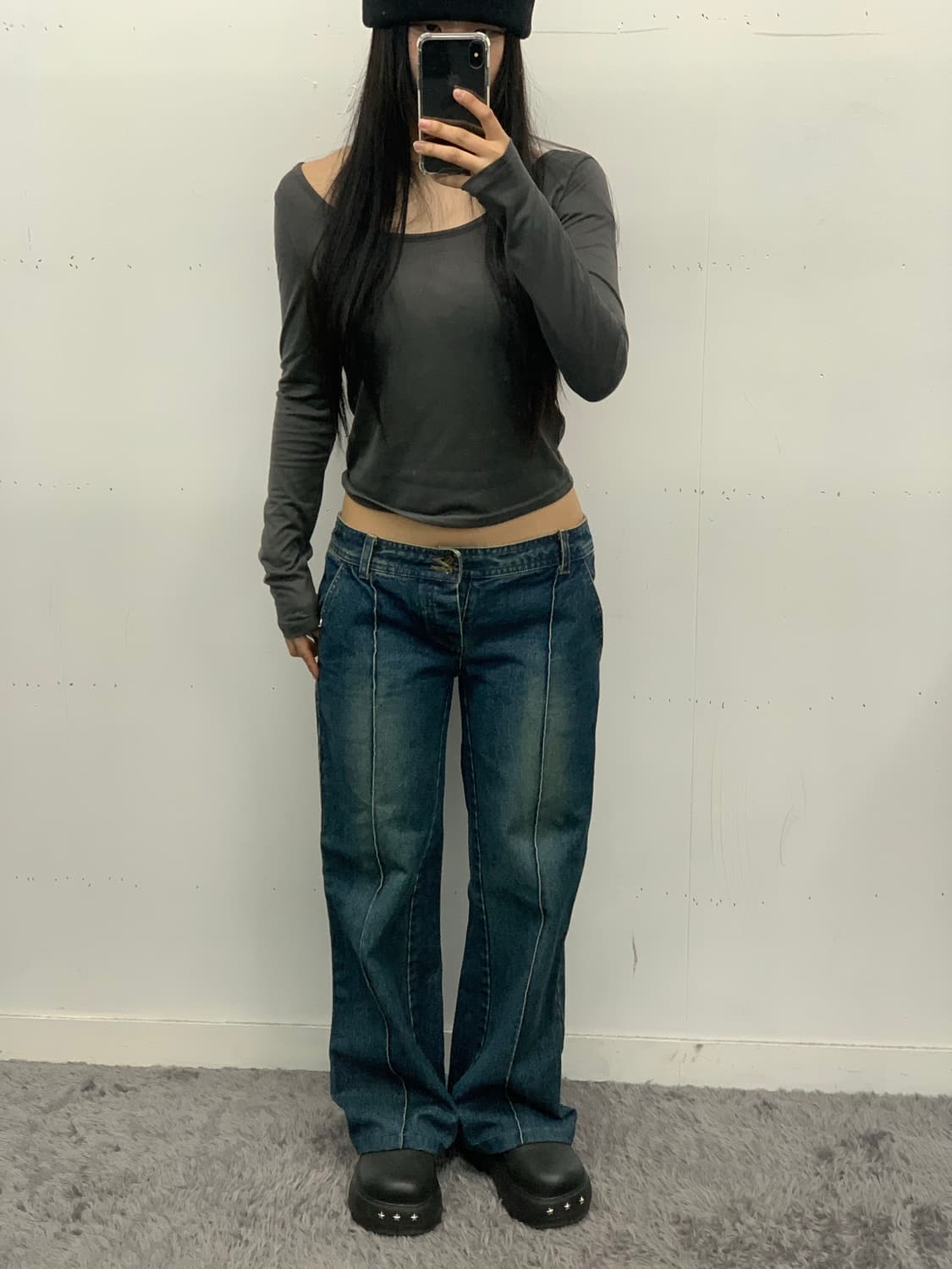 Net one 로우라이즈 데님 상품이미지1