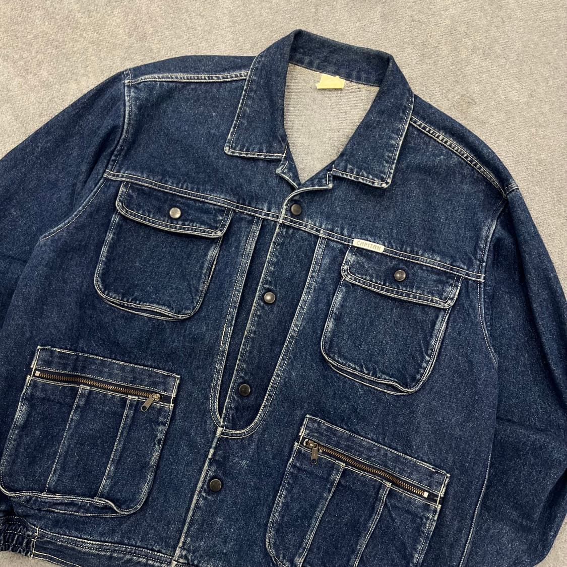 L CAPITAN 90s jpn 빈티지 데님 워크 자켓 상품이미지2