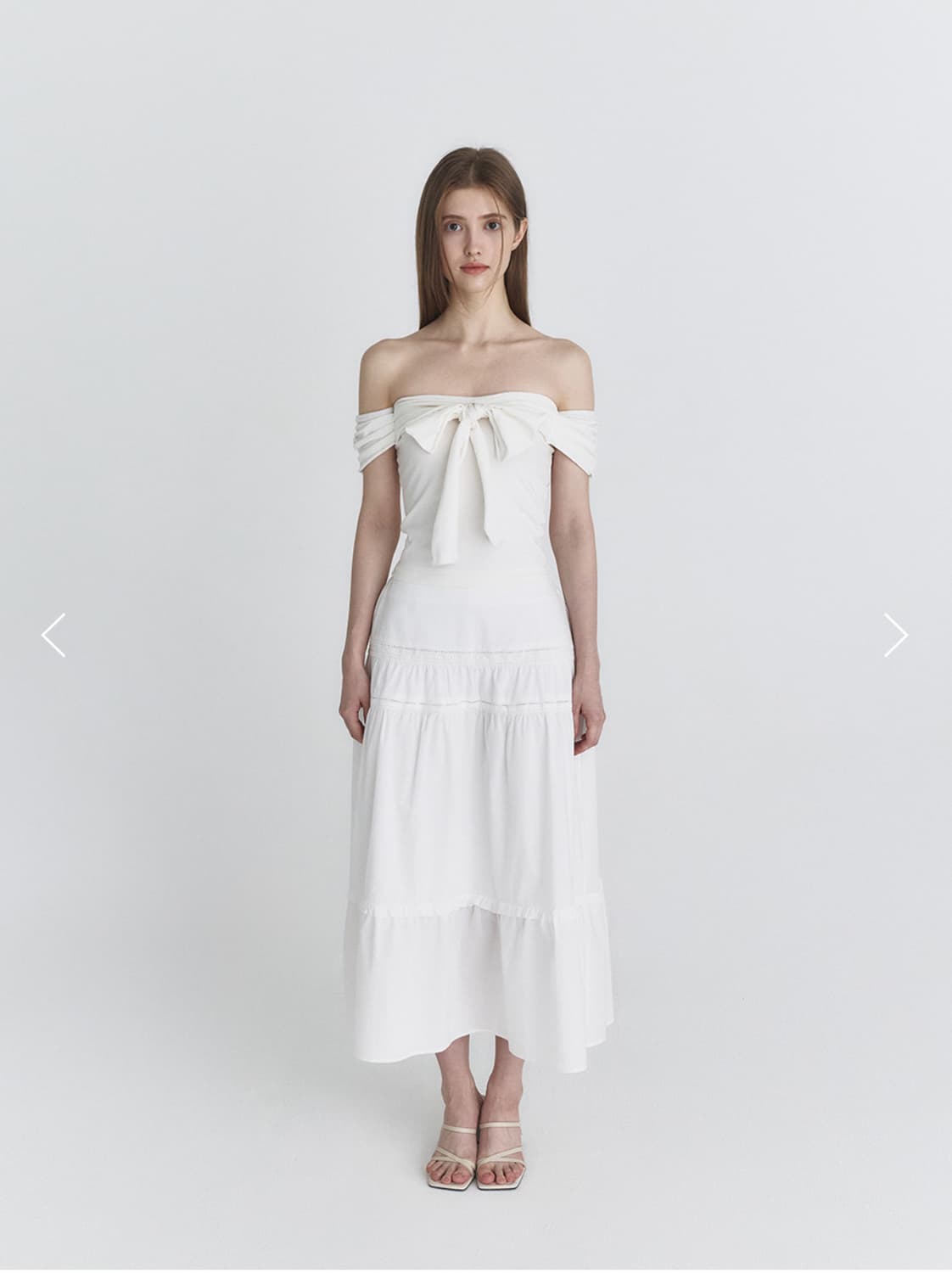 (새상품) 낫유어로즈 Notyourose 오프숄더 ribbon top 상품이미지4