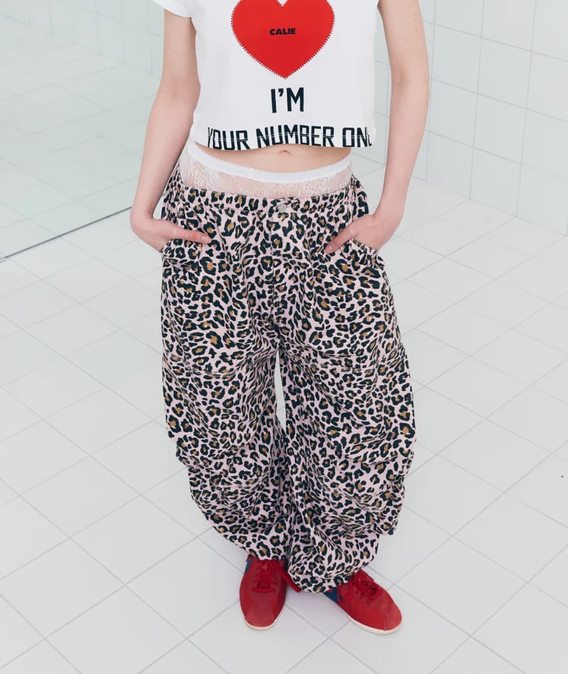 에즈이프캘리 레오파드 카고 팬츠 상품이미지1