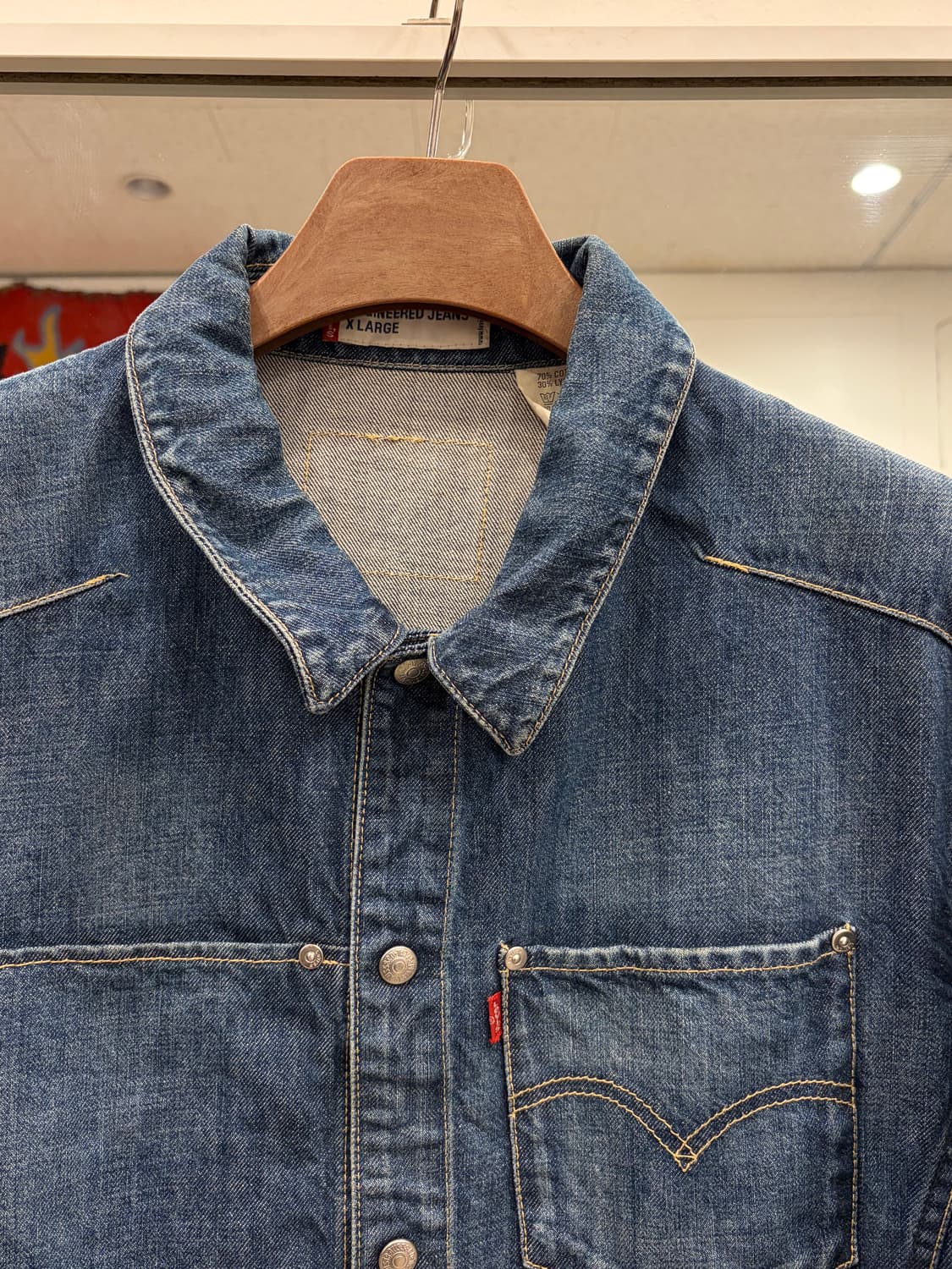 00s Levis 리바이스 엔지니어드 데님 트러커 자켓 상품이미지3