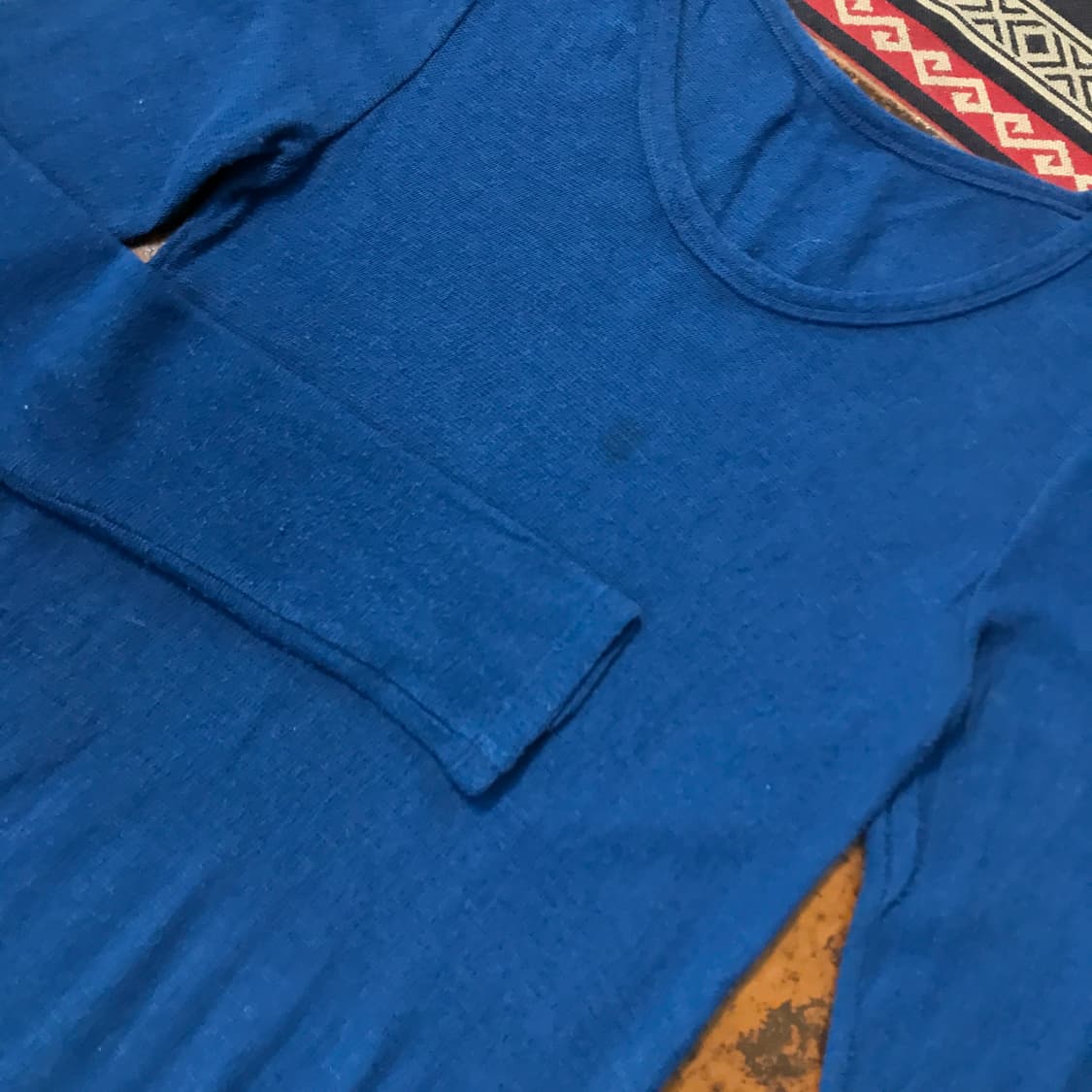 Italy 베네통 인디 블루 울 맥시 롱 원피스 여성 44 55 사이즈 상품이미지4